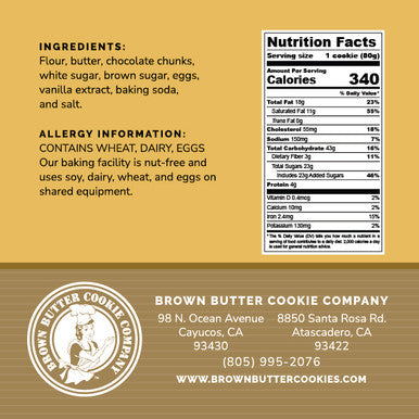 Chocolate Chunk Nutrition Facts
