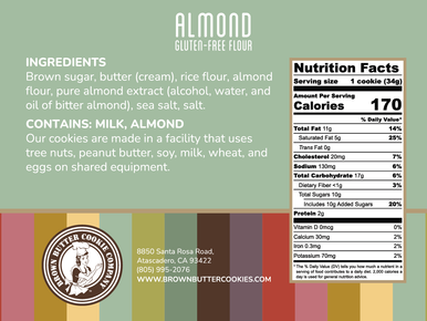 Almond (Gluten-Free Flour) Half Dozen